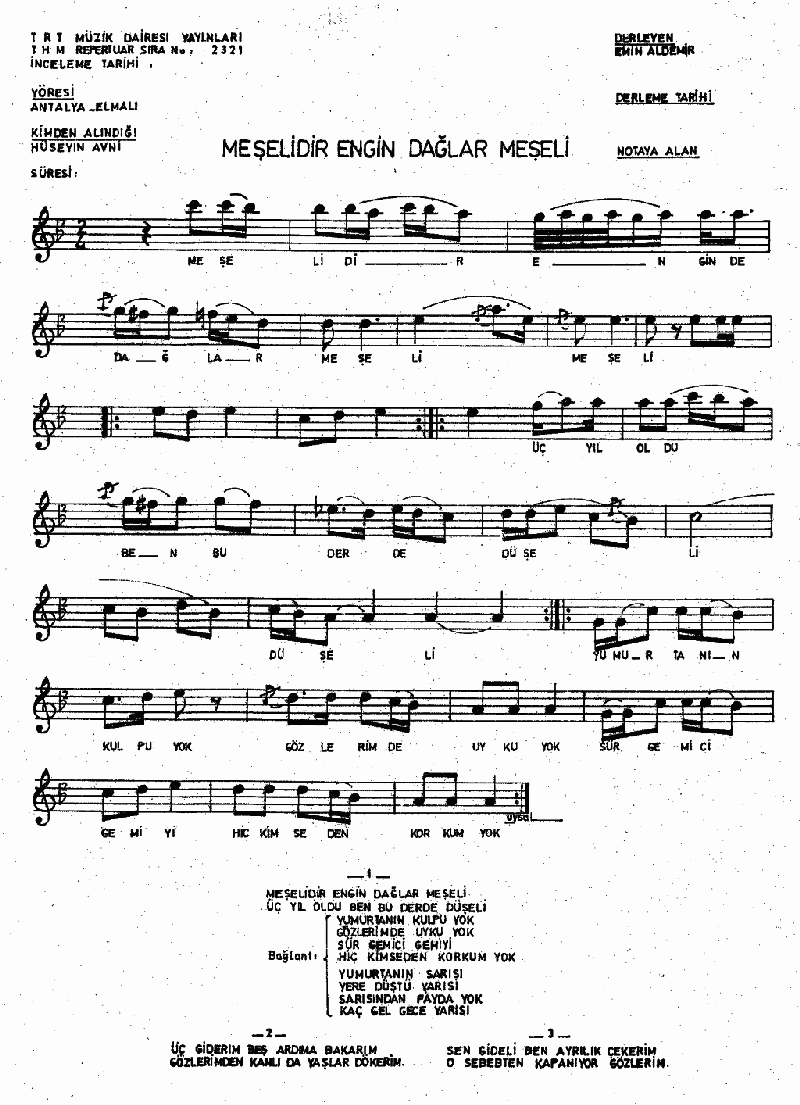 MEŞELİDİR ENGİN DAĞLAR MEŞELİ