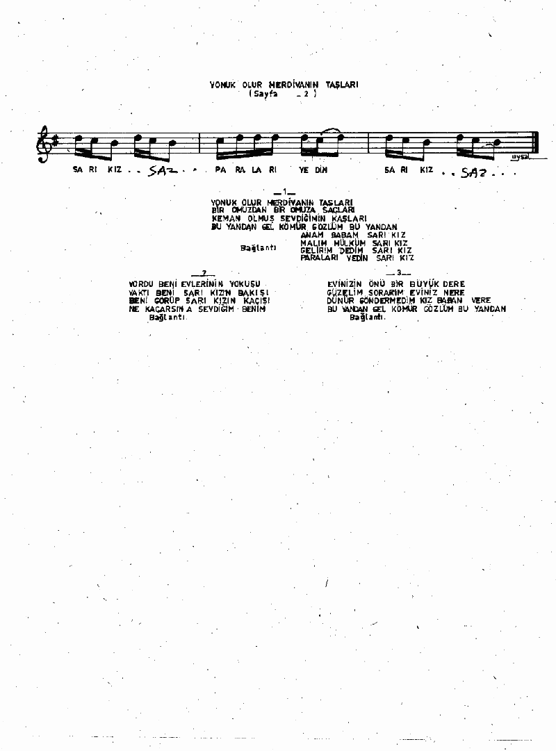 YONUK OLUR MERDİVANIN TAŞLARI