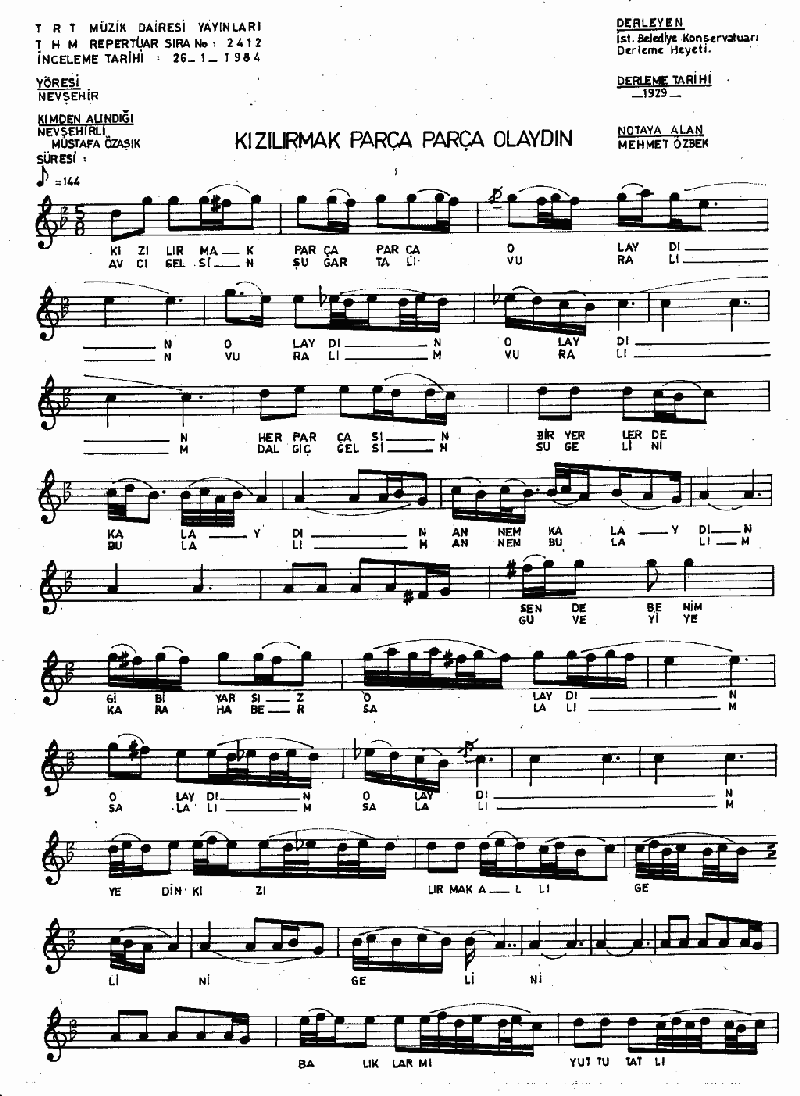 KIZILIRMAK PARÇA PARÇA OLAYDIN