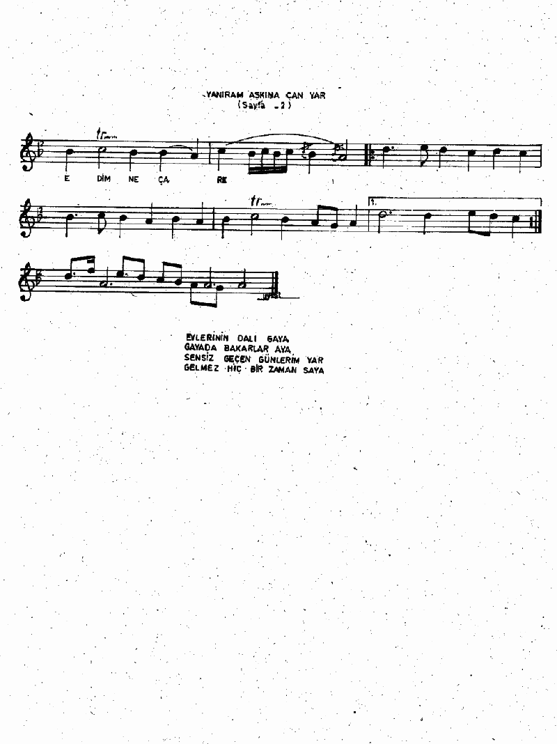 YANIRAM AŞKINA CAN YAR
