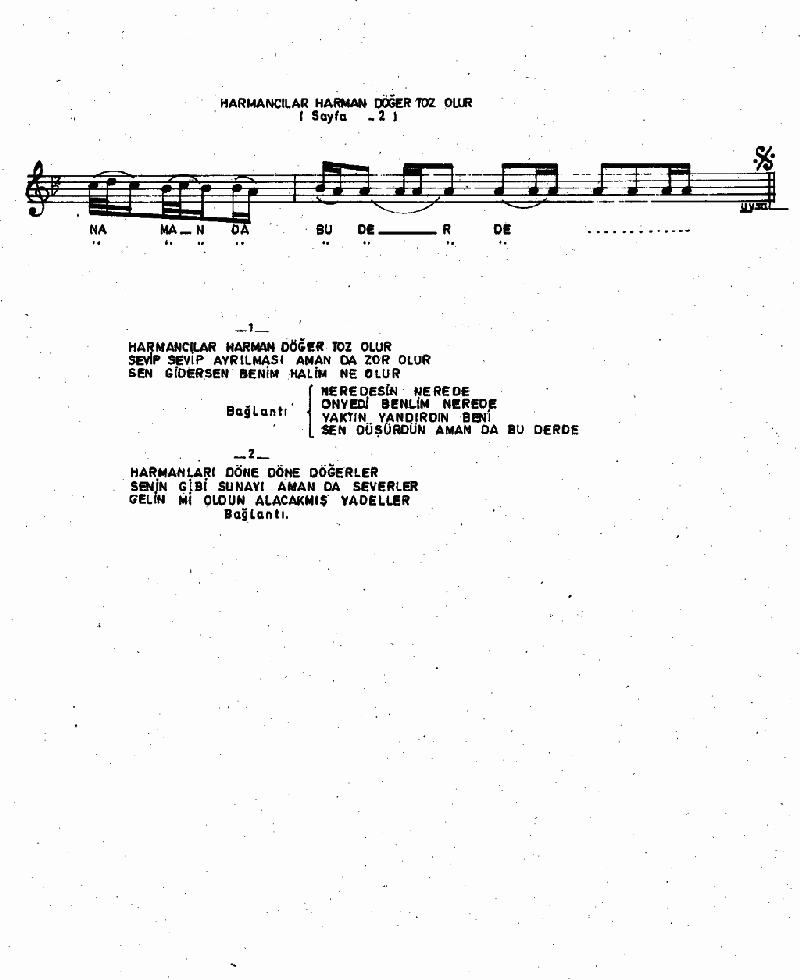 HARMANCILAR HARMAN DÖĞER TOZ OLUR