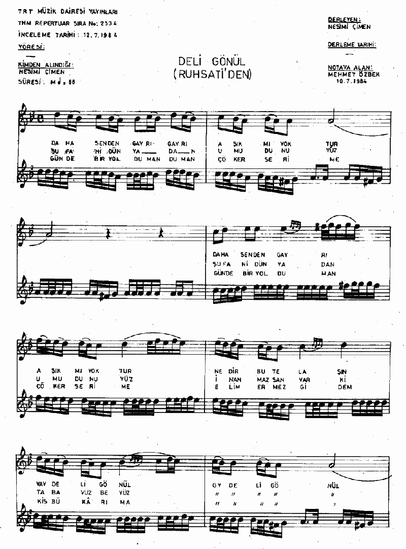 DAHA SENDEN GAYRI AŞIK MI YOKTUR