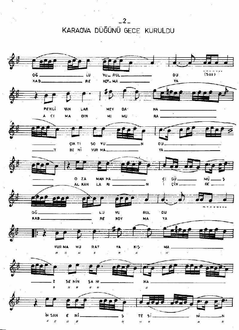 KARAOVA DÜĞÜNÜ GECE KURULDU