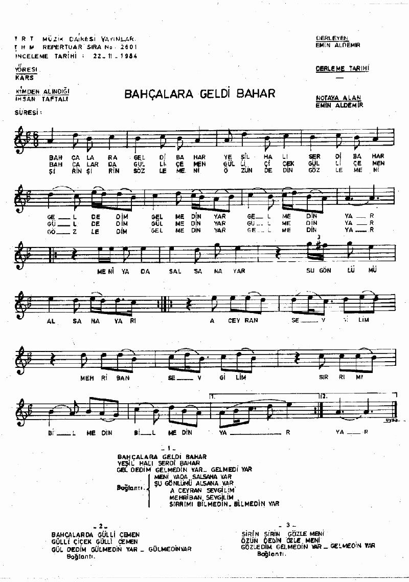 BAHÇALARA GELDİ BAHAR