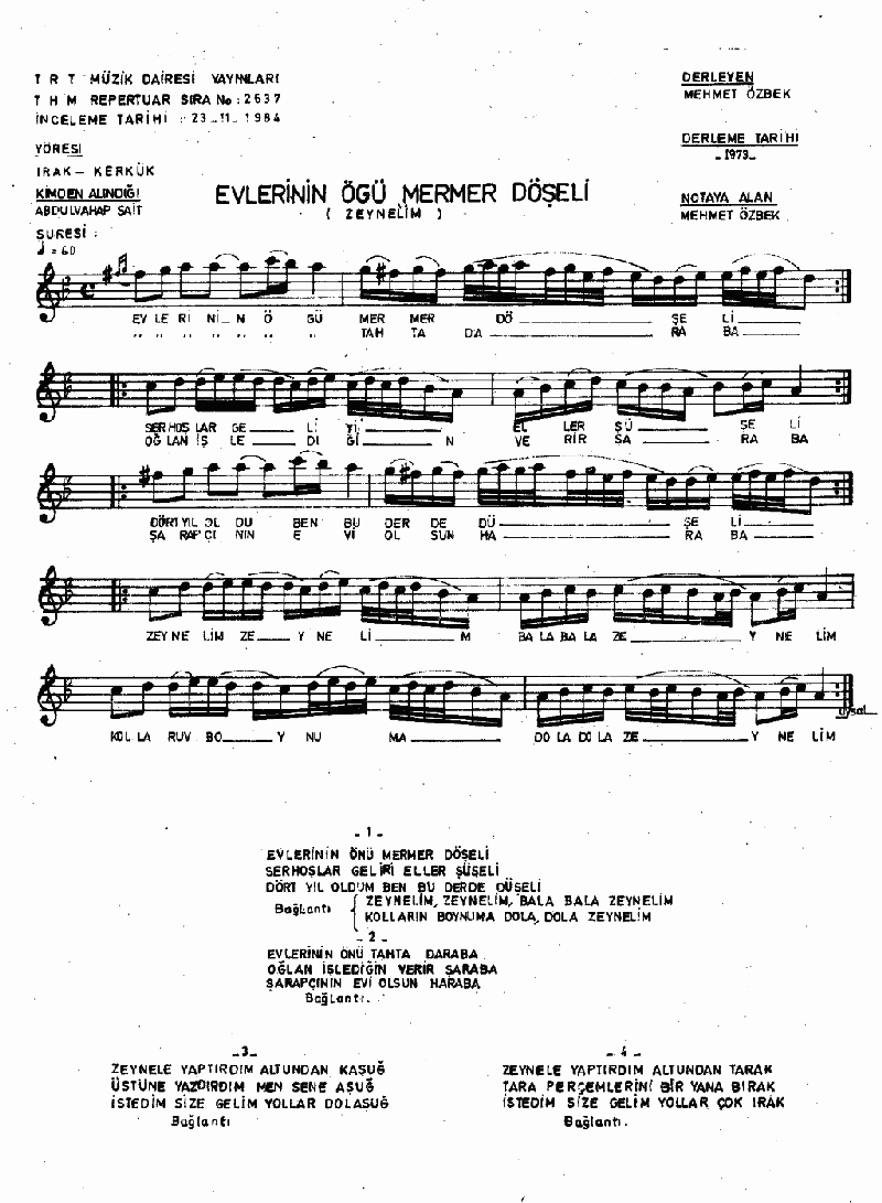 EVLERİNİN ÖGÜ MERMER DÖŞELİ (Zeynel'im)