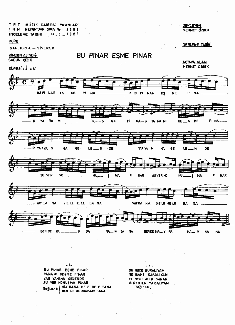 BU PINAR EŞME PINAR