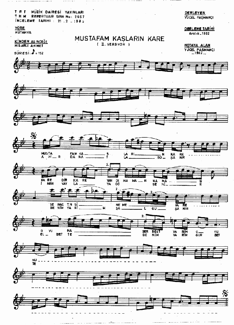 MUSTAFA'M KAŞLARIN KARE