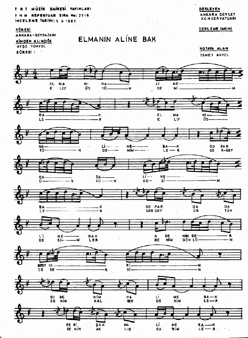 ELMANIN ALİNE BAK