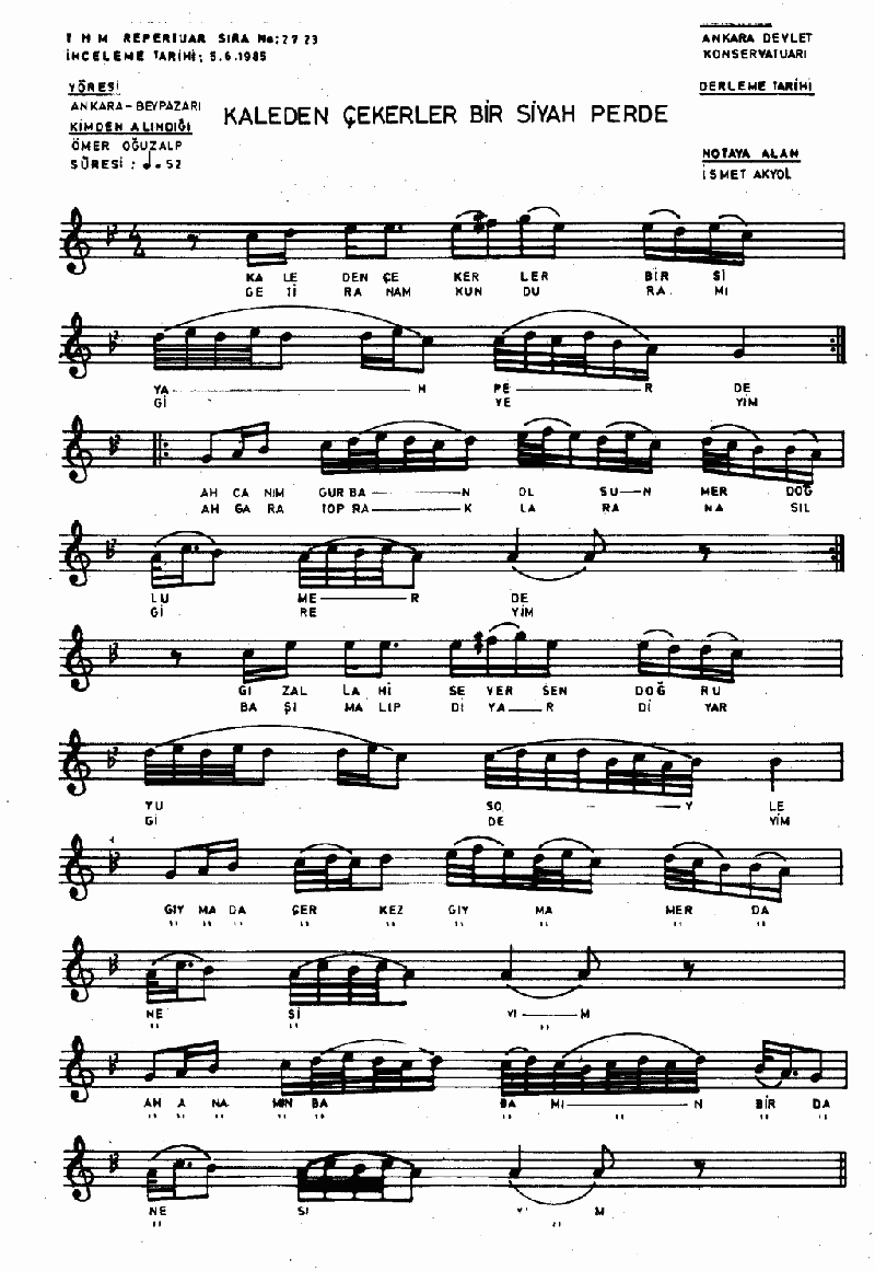 KALEDEN ÇEKERLER BİR SİYAH PERDE