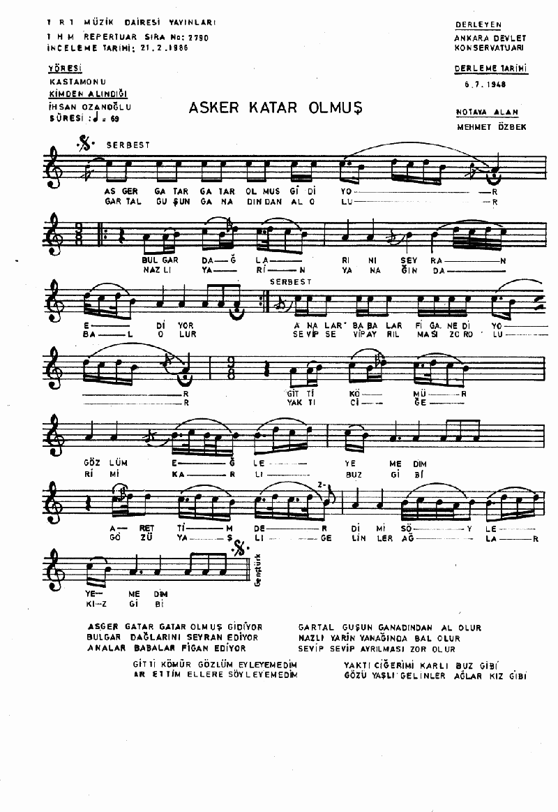 ASKER KATAR KATAR OLMUŞ GİDİYOR