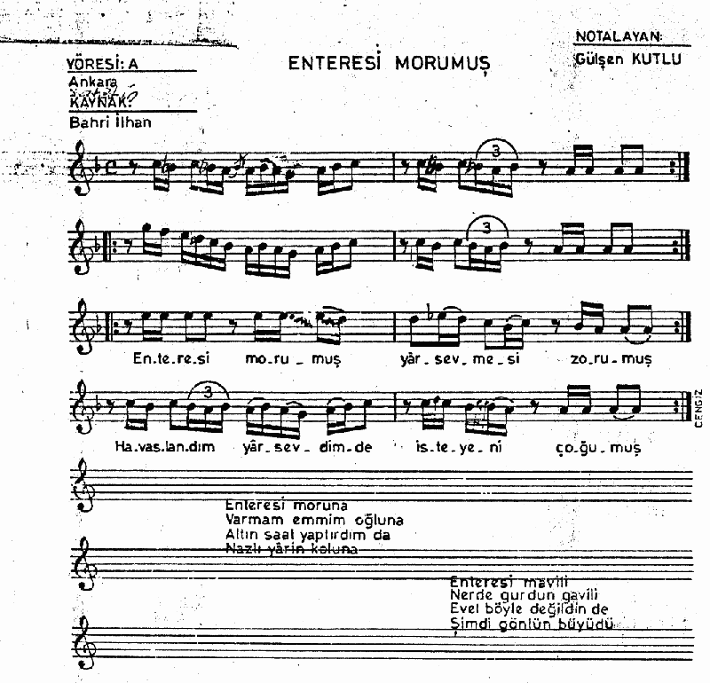 ENTARİSİ MORUMUŞ