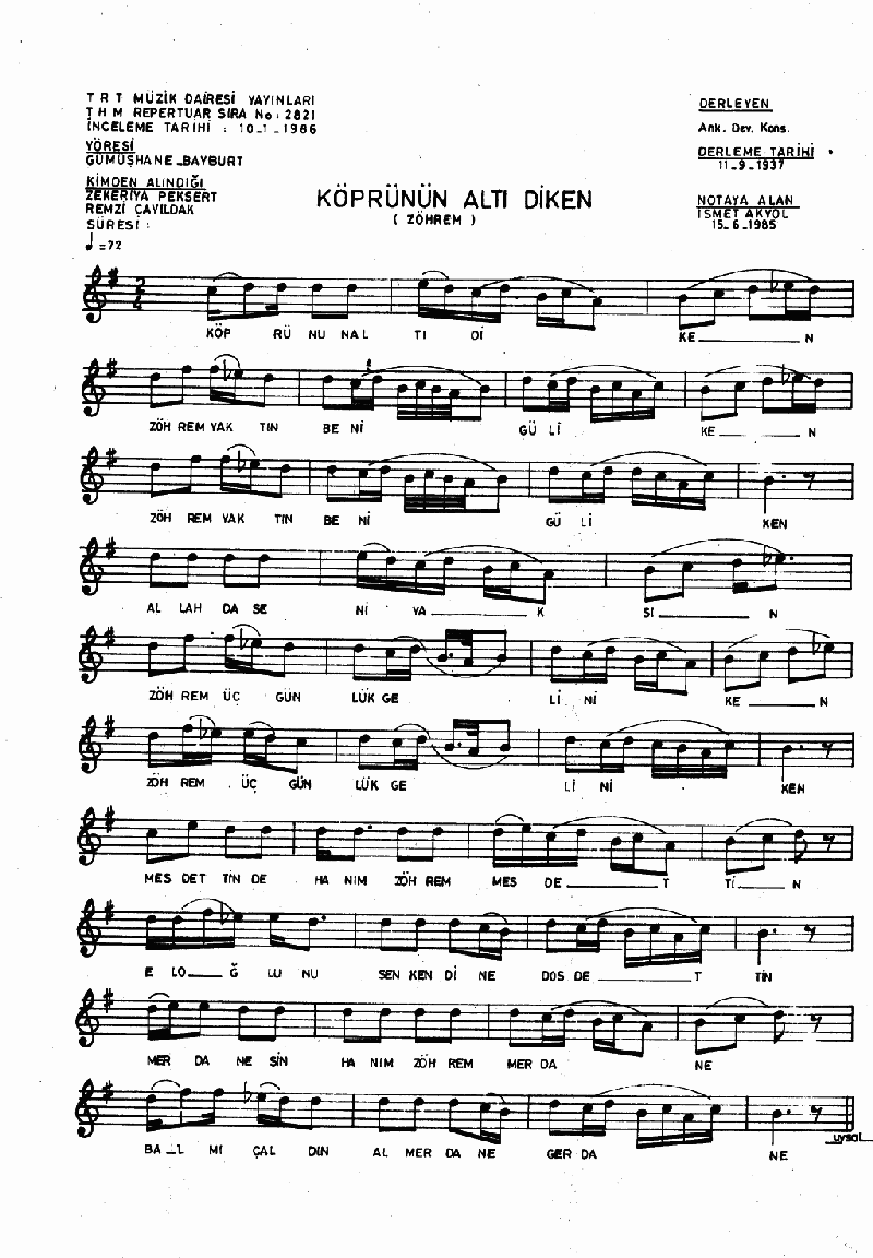 EŞREFOĞLU AL HABERİ - I