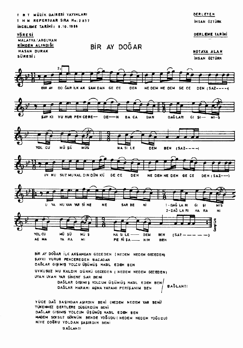 BİR AY DOĞAR İLK AKŞAMDAN GECEDEN