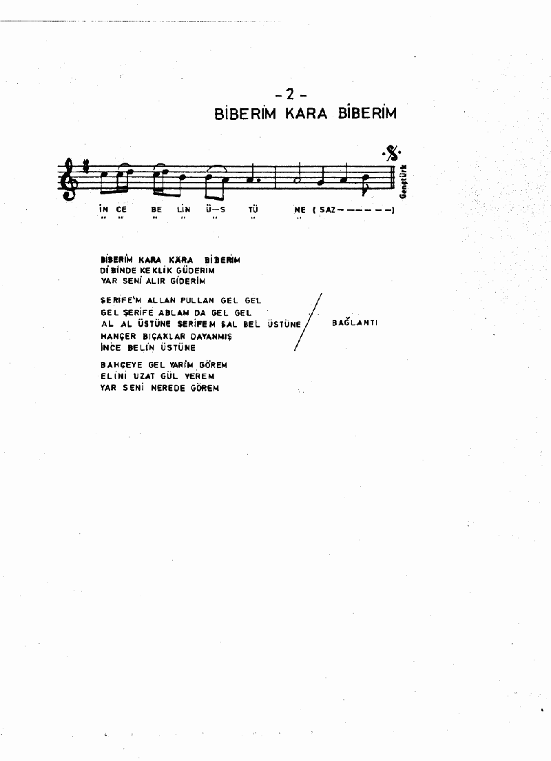 BİBERİM KARA BİBERİM