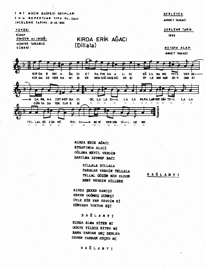 DİLLALA (Kırda Erik Ağacı)