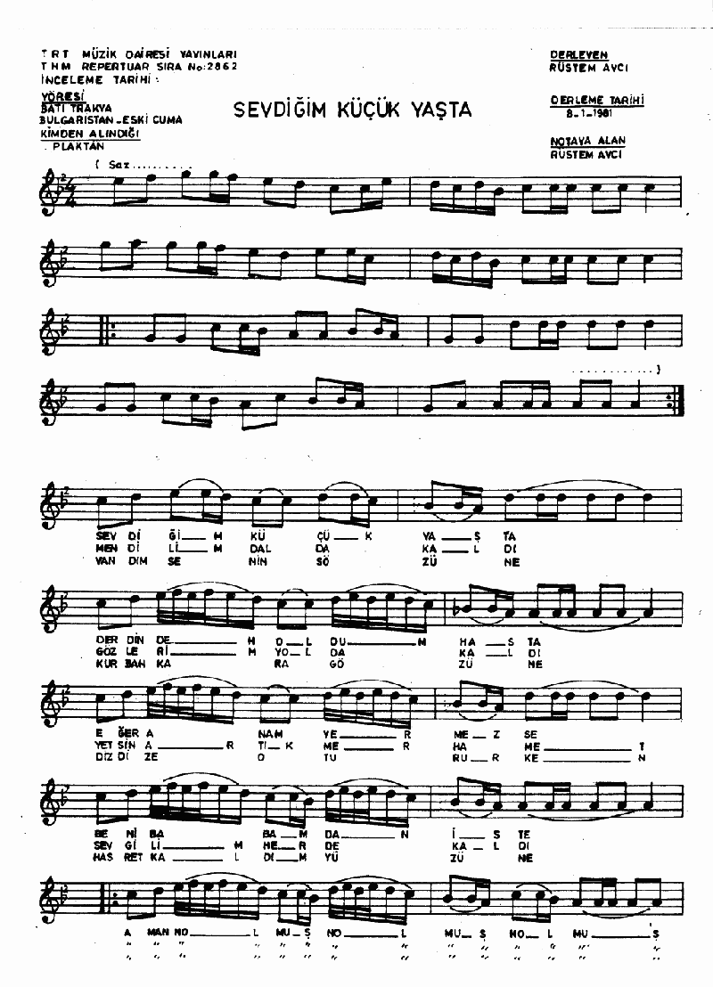 SEVDİĞİM KÜÇÜK YAŞTA