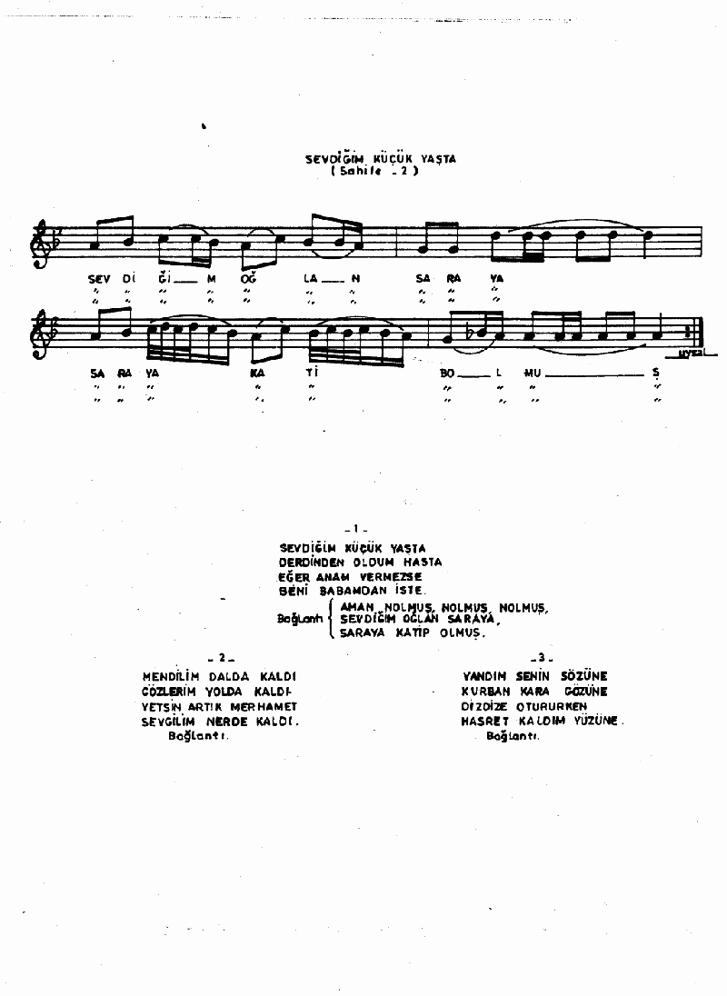SEVDİĞİM KÜÇÜK YAŞTA