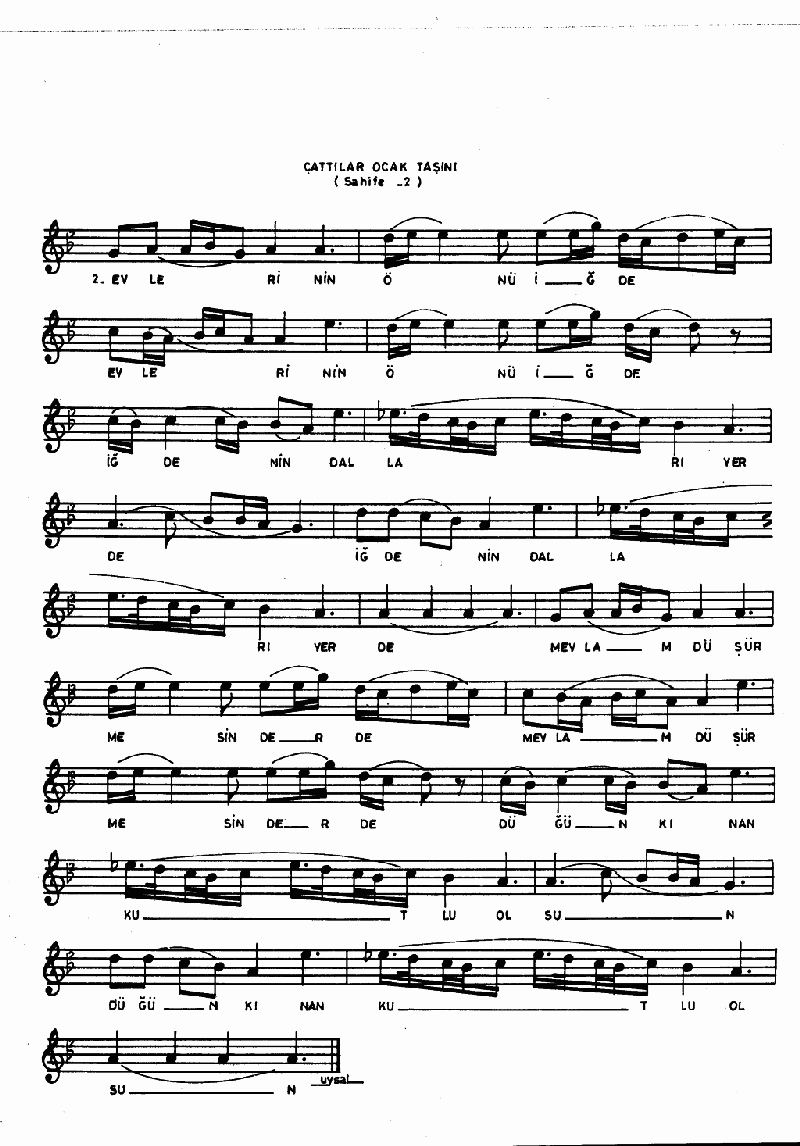 ÇATTILAR OCAK TAŞINI - I