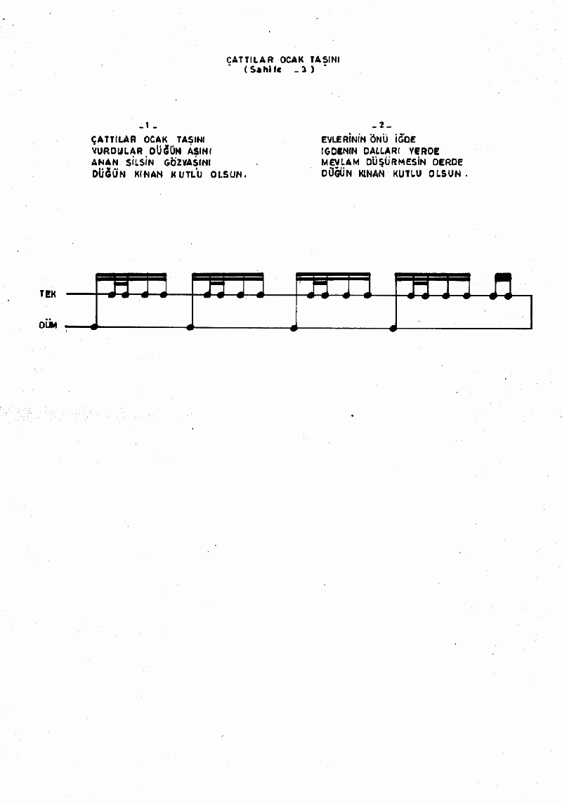 ÇATTILAR OCAK TAŞINI - I
