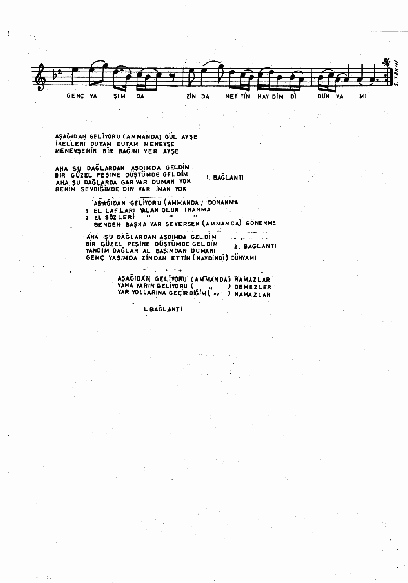 AŞAĞIDAN GELİYORU GÜL AYŞE