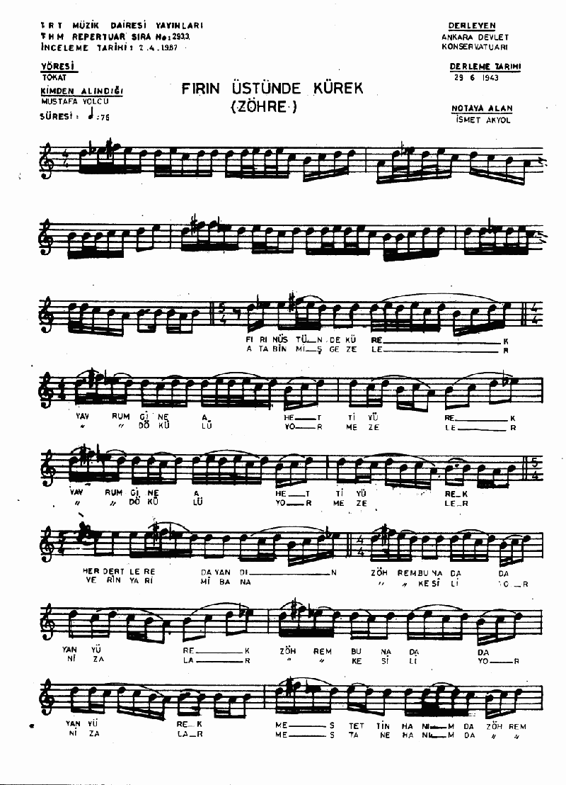 FIRIN ÜSTÜNDE KÜREK