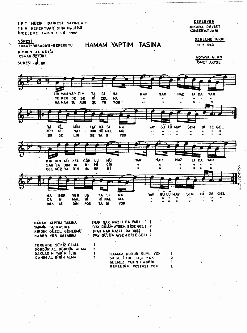 HAMAM YAPTIM TAŞINA