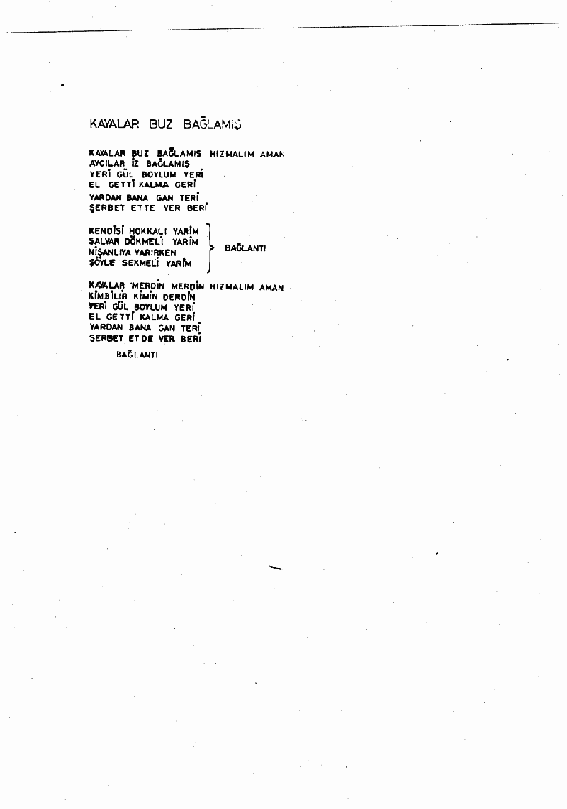 KAYALAR BUZ BAĞLAMIŞ