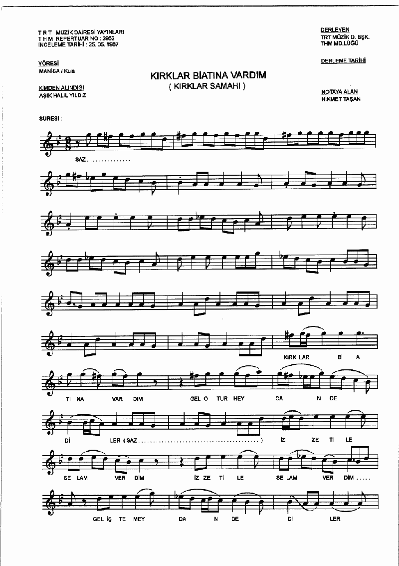 KIRKLAR BİATINA VARDIM