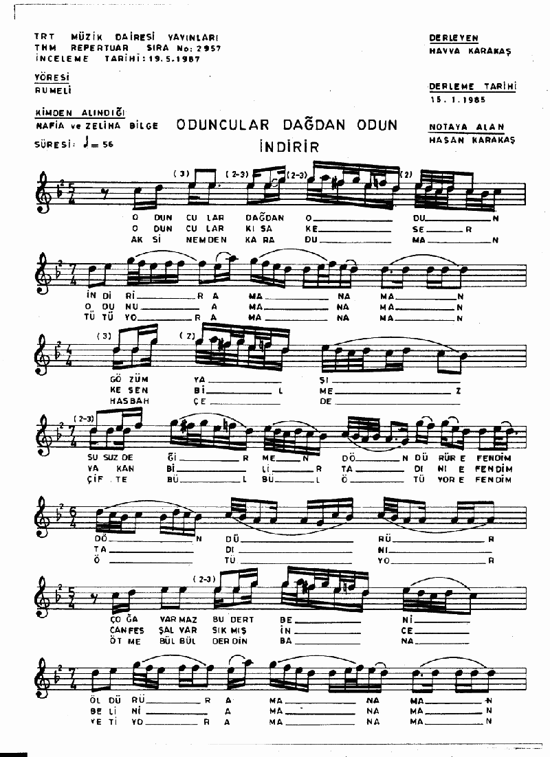 ODUNCULAR DAĞDAN ODUN İNDİRİR - II