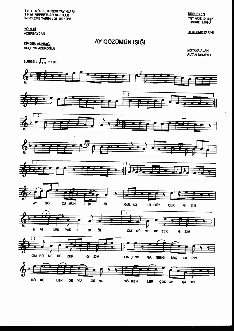 AY GÖZÜMÜN IŞIĞI