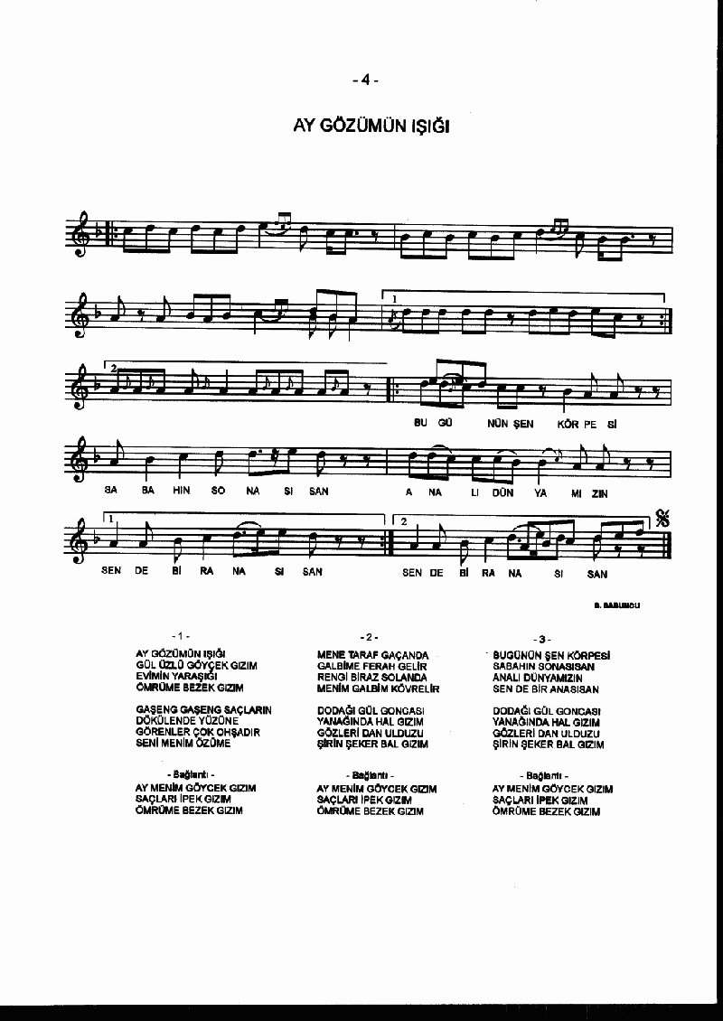 AY GÖZÜMÜN IŞIĞI