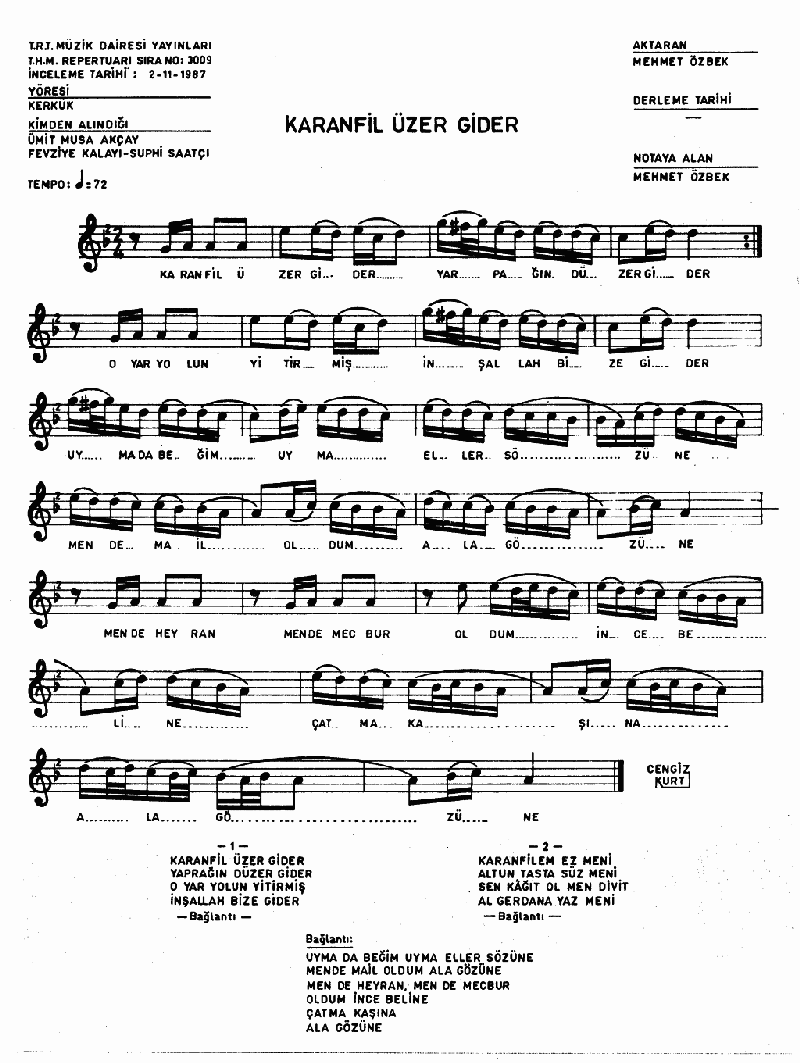 KARANFİL ÜZER GİDER