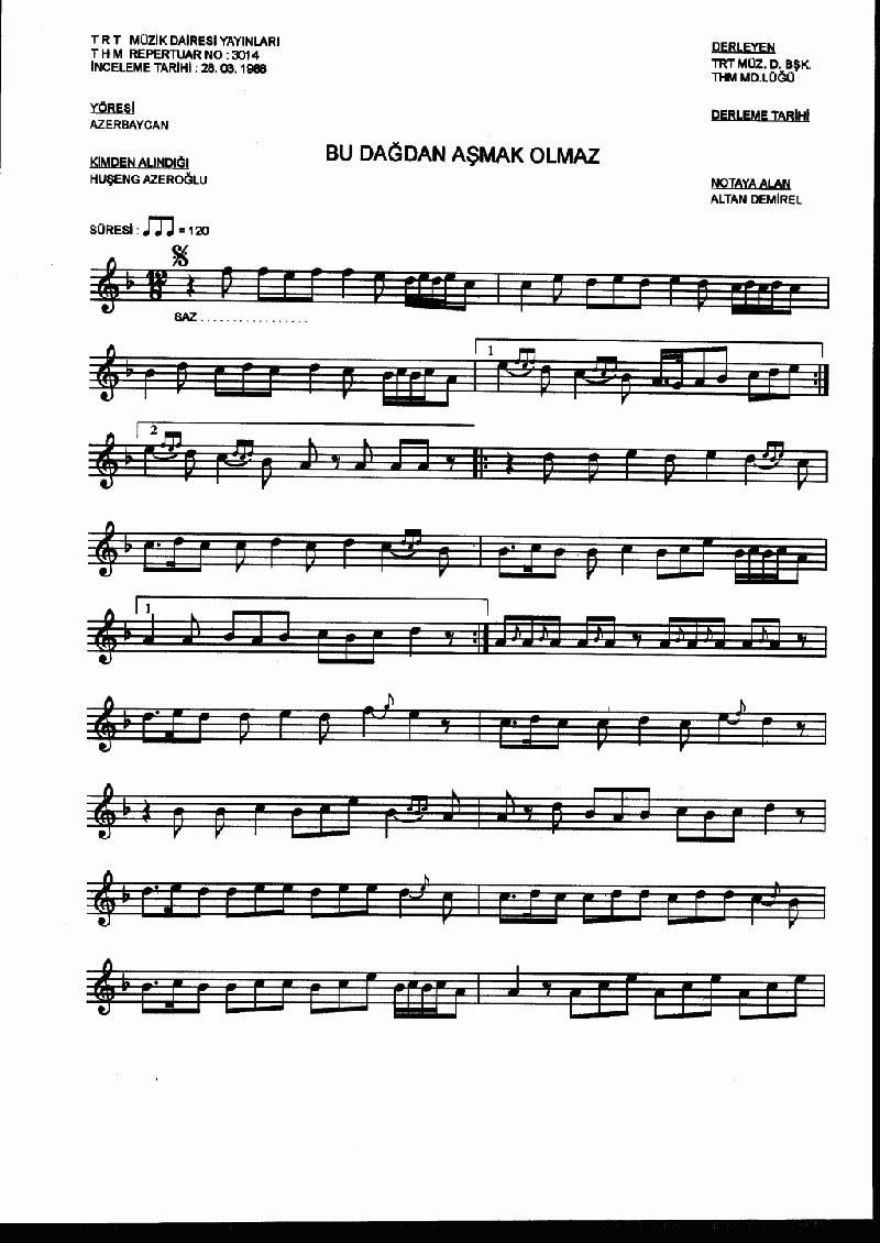 BU DAĞDAN AŞMAK OLMAZ