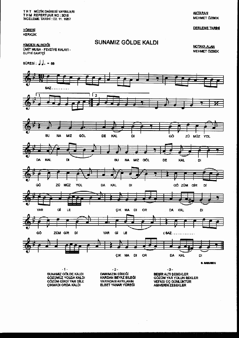 SUNAMIZ GÖLDE KALDI