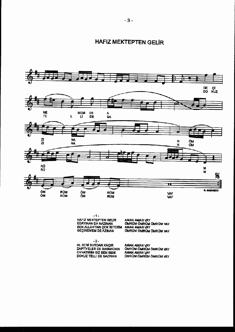 HAFIZ MEKTEPTEN GELİR