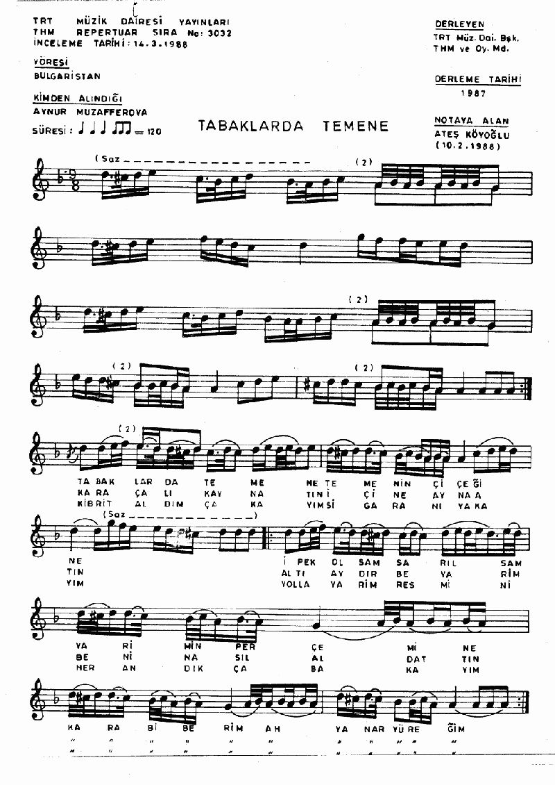 TABAKLARDA TEMENE
