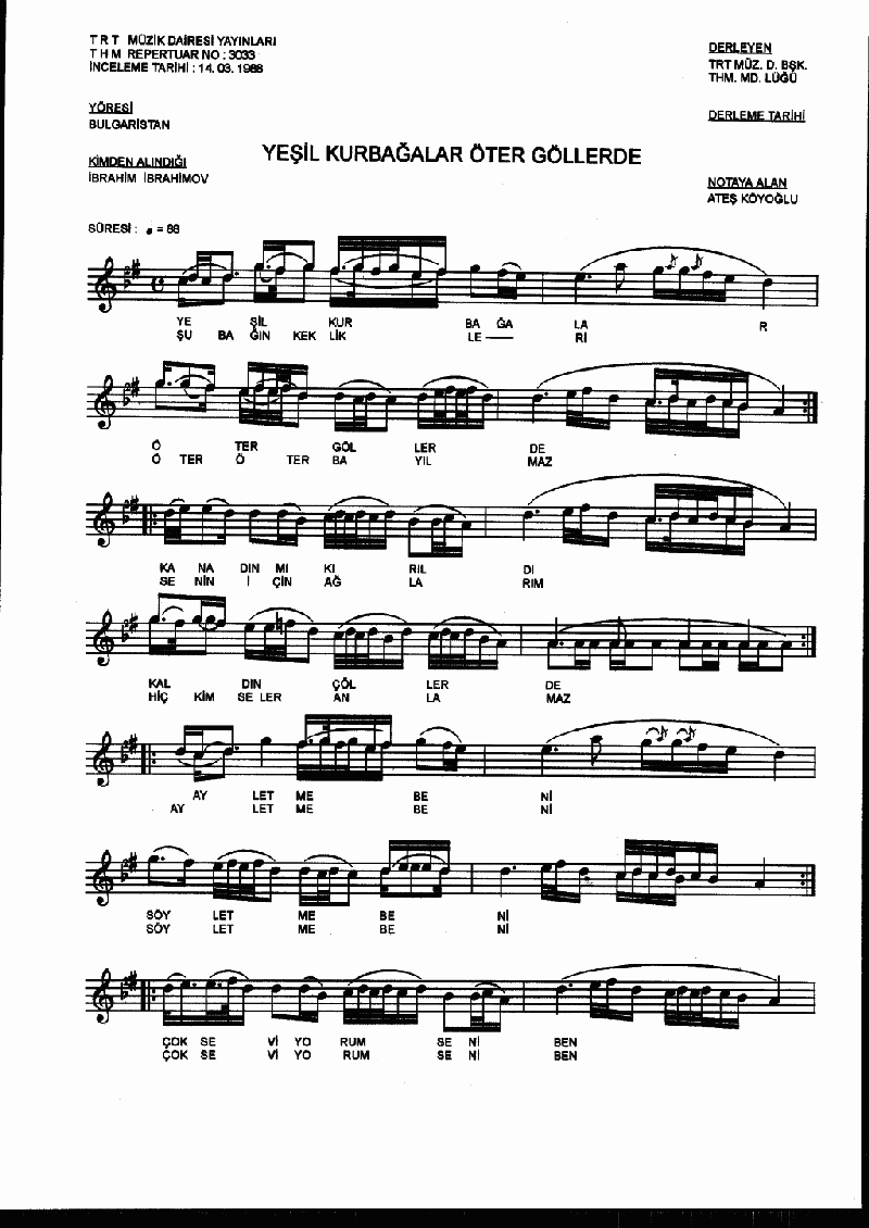 YEŞİL KURBAĞALAR ÖTER GÖLLERDE