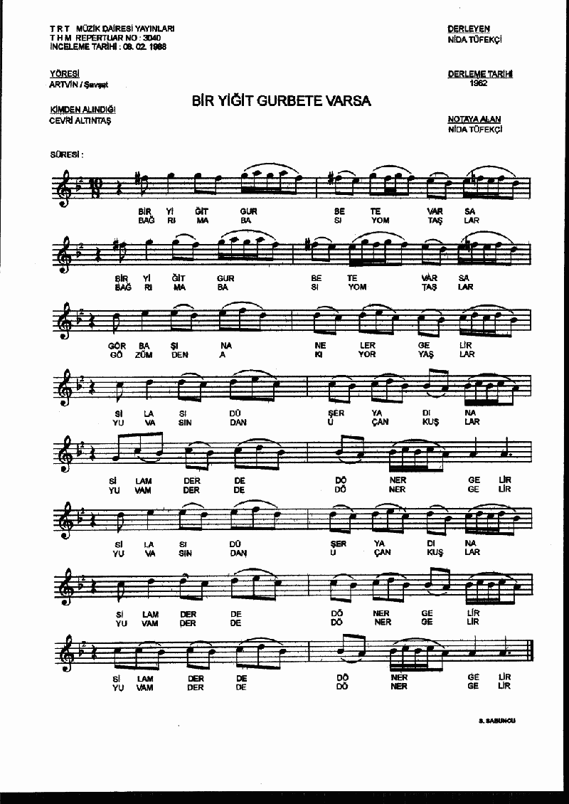 BİR YİĞİT GURBETE VARSA