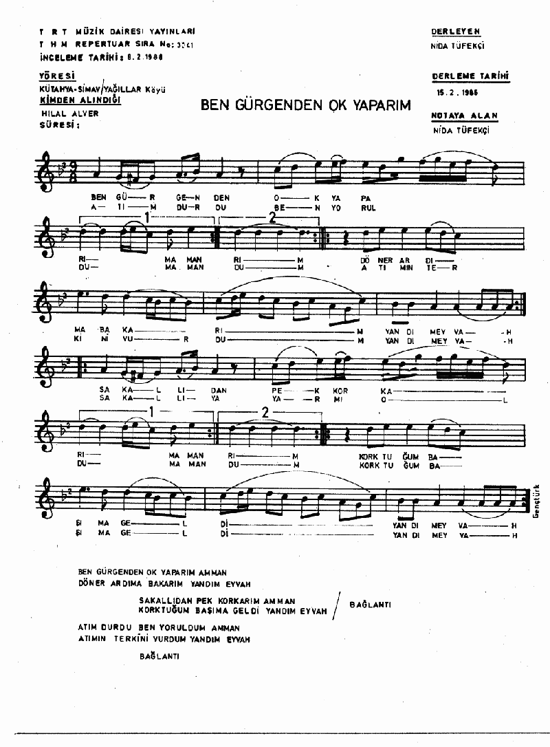 BEN GÜRGENDEN OK YAPARIM