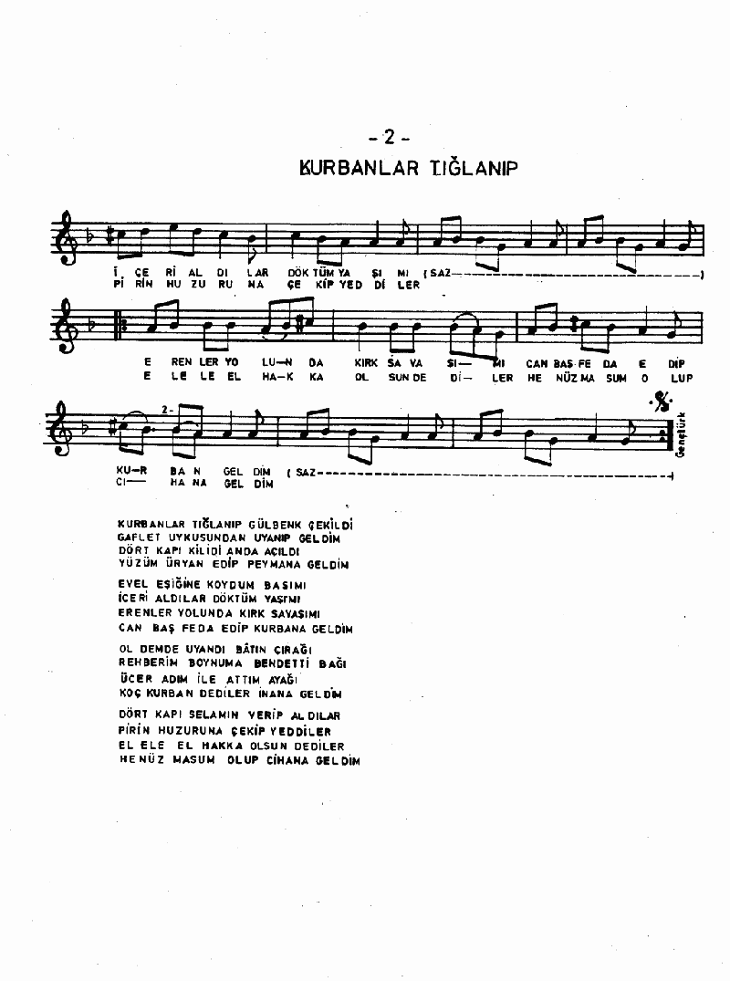 KURBANLAR TIĞLANIP GÜLBENK ÇEKİLDİ