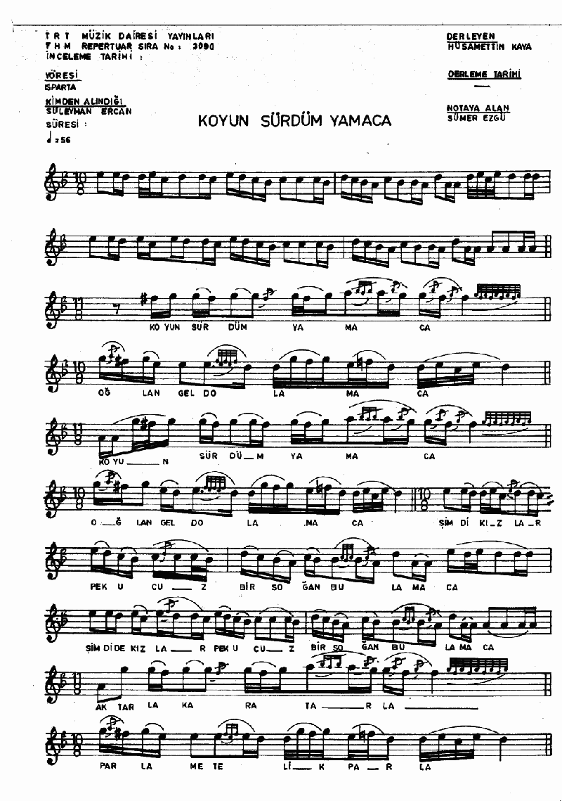 KOYUN SÜRDÜM YAMACA