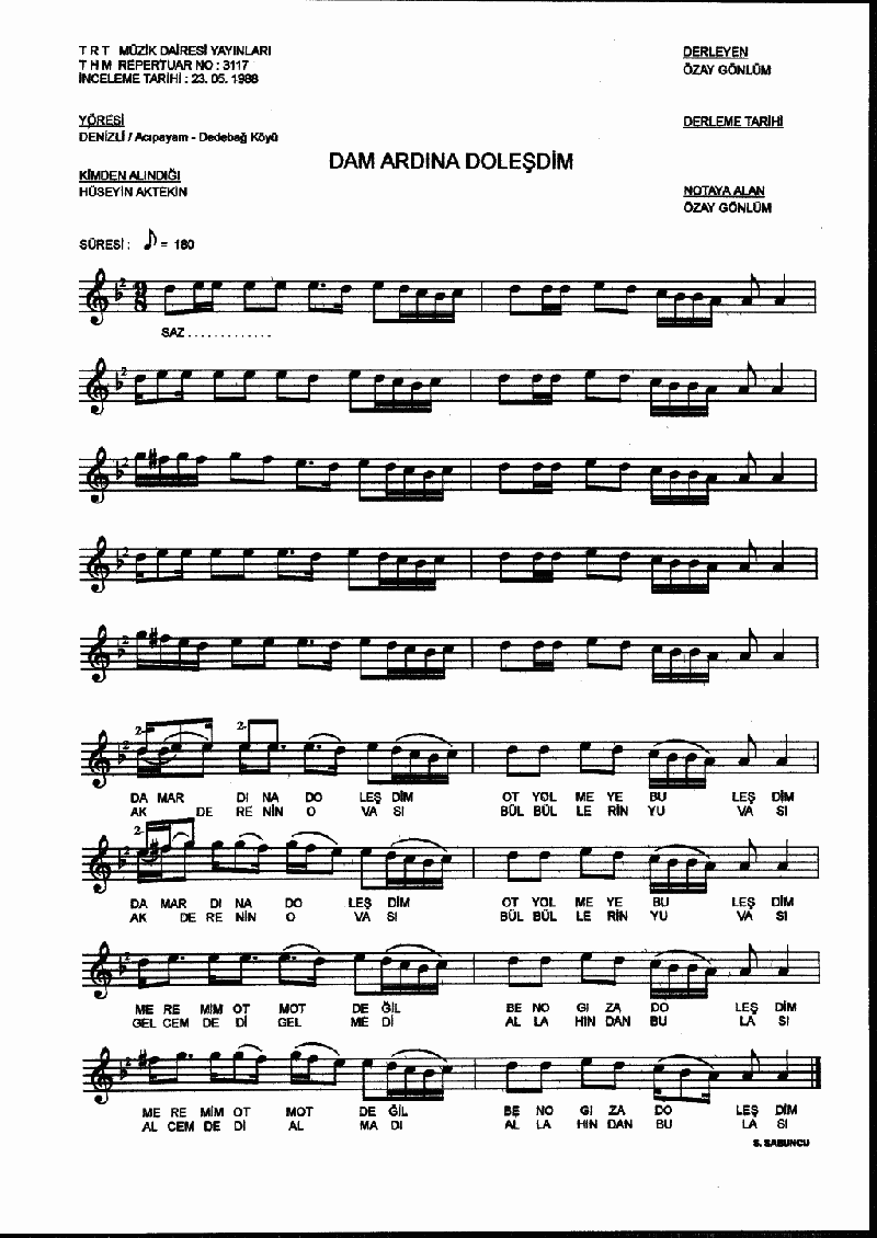 DAM ARDINA DOLEŞDİM