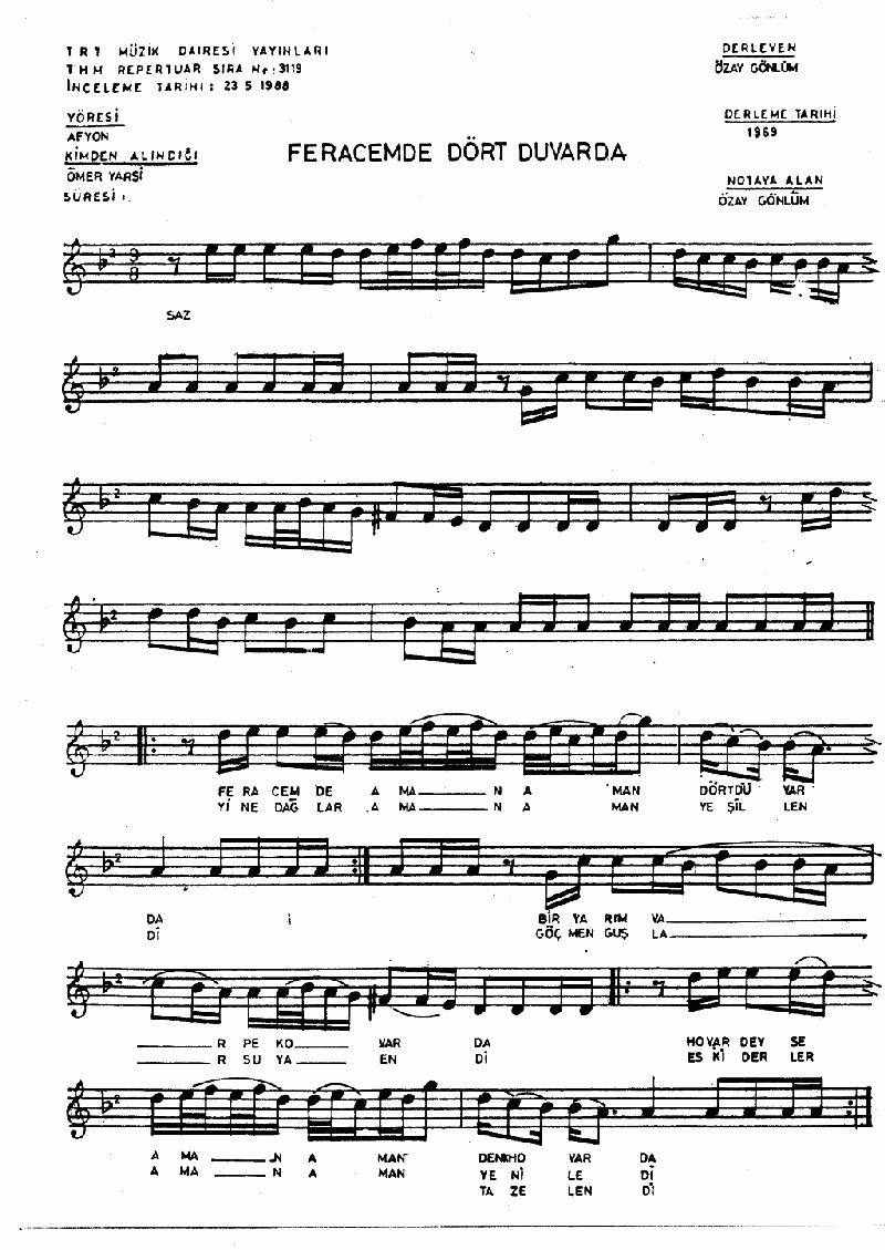 FERACEM DE DÖRT DUVARDA