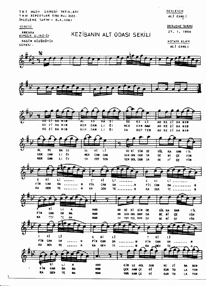 KEZİBAN'IN ALT ODASI SEKİLİ