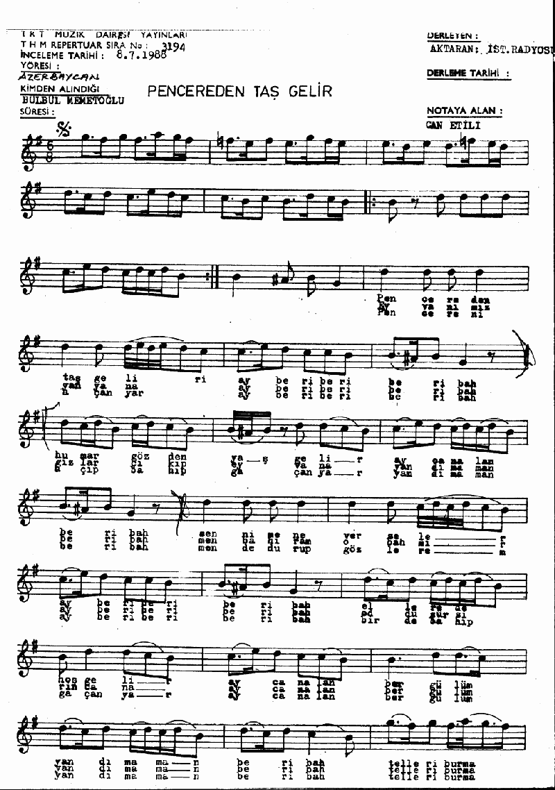 PENCEREDEN TAŞ GELİR - II