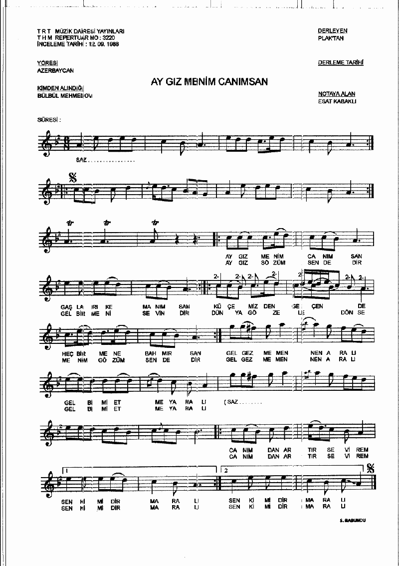 AY GIZ MENİM CANIMSAN