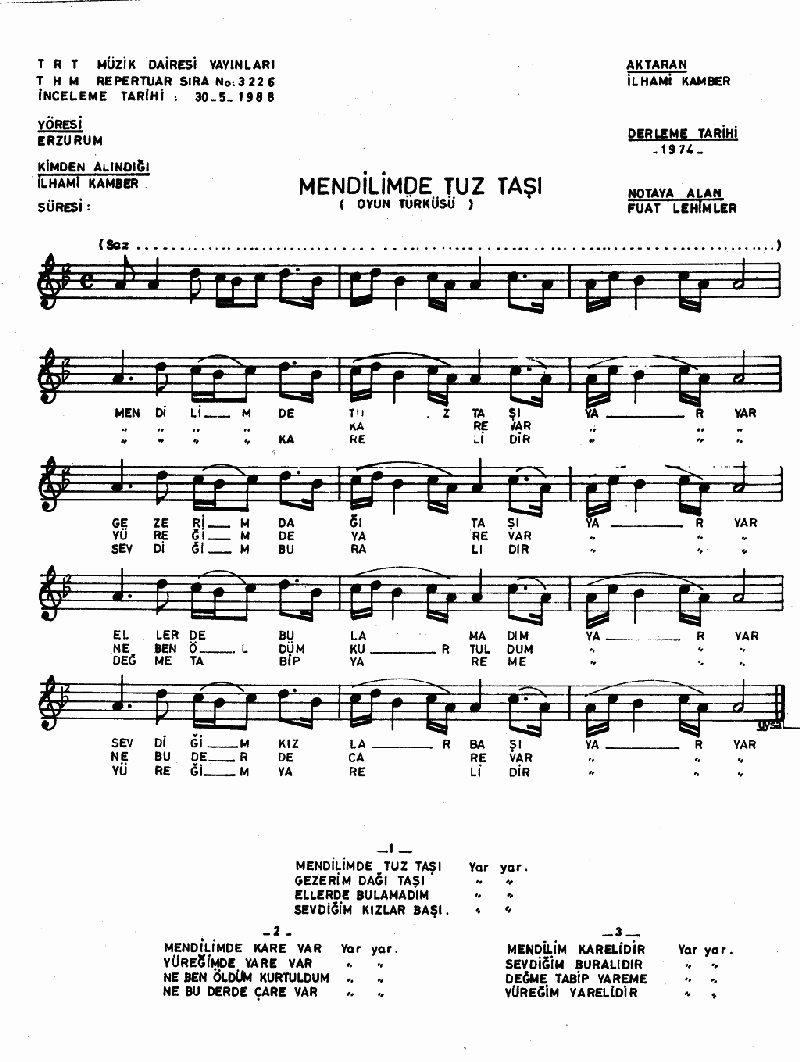 MENDİLİMDE TUZ TAŞI