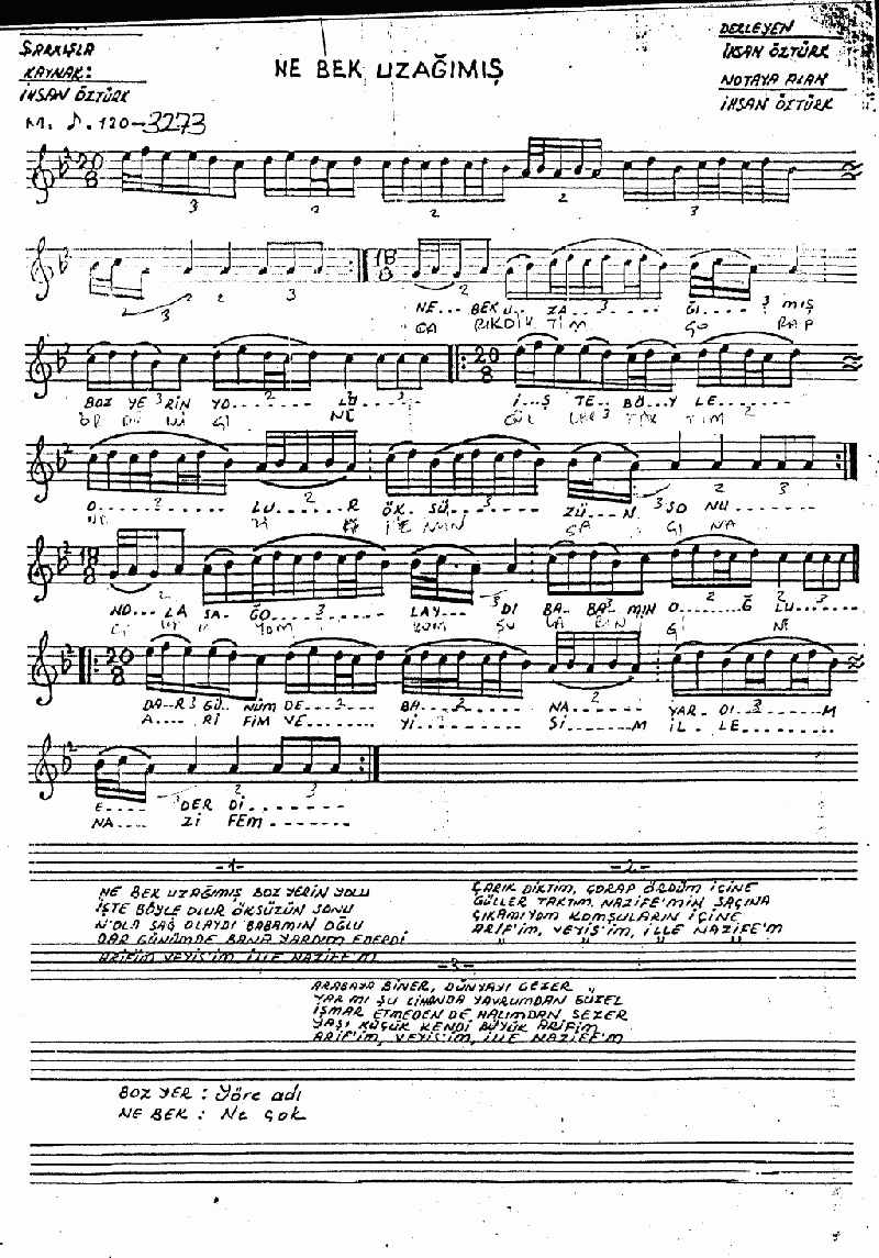 NE BEK UZAĞIMIŞ  BOZ YERİN YOLU