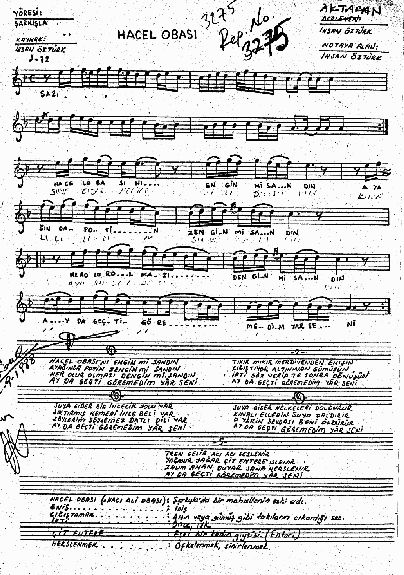 HACEL OBASINI ENGİN Mİ SANDIN