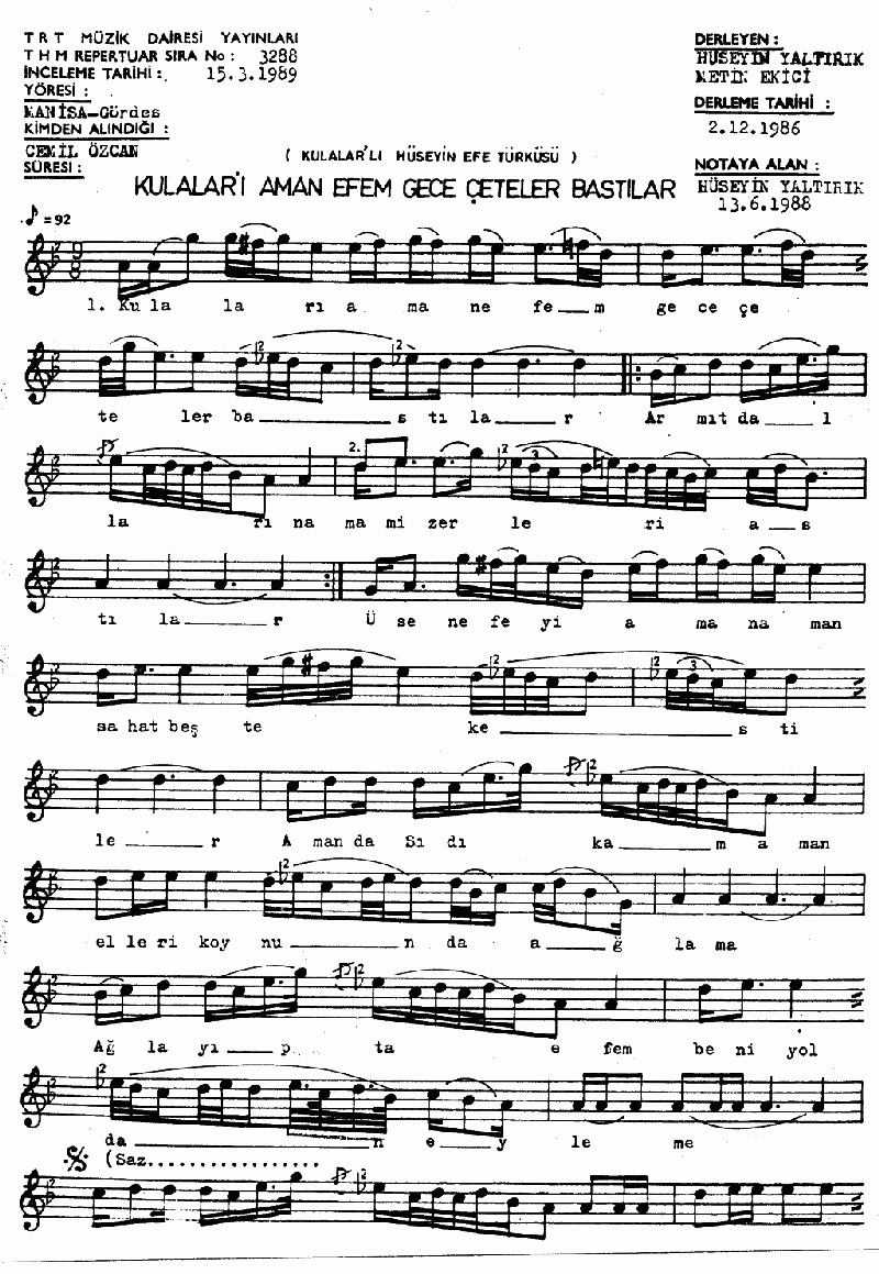 KULALARI GECE ÇETELER BASTI